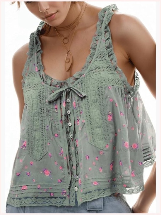 Free People Tops - Free People Forevermore Floral Tank